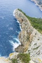 vacation, Cape formentor on the island of Majorca in Spain. Cliffs along the Mediterranean Sea Royalty Free Stock Photo