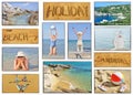 Vacation collage photos