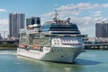 Vacation day in Miami with funny cruise ship, Florida, United States of America
