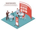 Vacation Expo Isometric Background