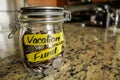 Vacation Fund Money Jar Royalty Free Stock Photo