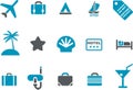 Vacation icon set Royalty Free Stock Photo