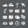 Vacation icon set, vector eps10
