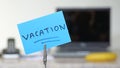 Vacation memo Royalty Free Stock Photo