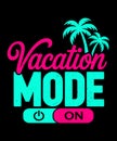Vacation Mode T-Shirt Royalty Free Stock Photo