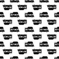 Vacation motorhome pattern seamless vector