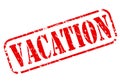 Vacation red stamp text Royalty Free Stock Photo