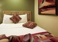 Vacation Resort Hotel Bedroom Royalty Free Stock Photo