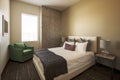 Vacation Resort Hotel Bedroom Royalty Free Stock Photo