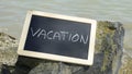 Vacation on the rocks Royalty Free Stock Photo