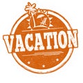 Vacation sign or stamp Royalty Free Stock Photo