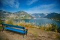 Vacation spot with bench in Bay of Kotor