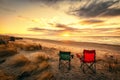 Vacation time at Haast beach in the South Island of New Zealand. Royalty Free Stock Photo