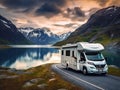 vacation travel holiday trip in motorhome