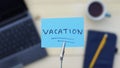 Vacation written