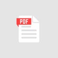 Pdf document note icon.