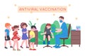 antiviral vaccination concept Royalty Free Stock Photo