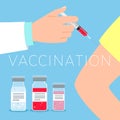 Vaccination concept illustration