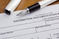 Vaccination Documentation Royalty Free Stock Photo