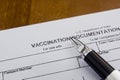 Vaccination Documentation Royalty Free Stock Photo