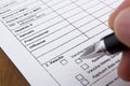 Vaccination Documentation Worksheet Royalty Free Stock Photo