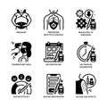 Vaccination Icons Set