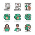 Vaccination Icons Set