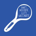 Vaccination lettering set