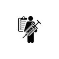 Vaccination and Medical Services Icon Royalty Free Stock Photo