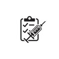 Vaccination and Medical Services Icon. Flat Design Royalty Free Stock Photo