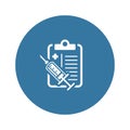 Vaccination Plan Flat Icon Royalty Free Stock Photo