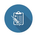 Vaccination Plan Flat Icon Royalty Free Stock Photo