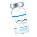 Covid-19 coronavirus vaccine. Vaccination Covid. botton. Royalty Free Stock Photo