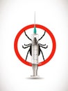 Vaccine concept - syringe with sign - poison or cure