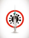 Vaccine concept - syringe with sign - poison or cure