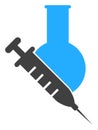 Vector Vaccine Labs Flat Icon Symbol