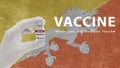 Vaccine Monkeypox and Smallpox, monkeypox pandemic virus, vaccination in Bhutan for Monkeypox Image has Noise, Granularity and Royalty Free Stock Photo