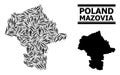 Vaccine Mosaic Map of Mazovia Province