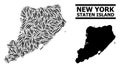 Vaccine Mosaic Map of Staten Island