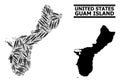 Vaccination Mosaic Map of Guam Island