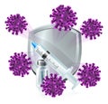 Protect Vaccine Silver Shield Vaccination Concept