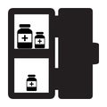 Vaccine refrigerator icon