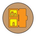 Vaccine refrigerator icon