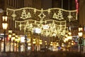 Vaci street at christmastime in Budapest Royalty Free Stock Photo
