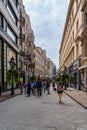 Vaci utca main street in Budapest, Hungary. Royalty Free Stock Photo