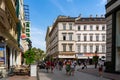 Vaci utca main street in Budapest, Hungary. Royalty Free Stock Photo
