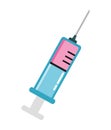 vacine vial medical syringe Royalty Free Stock Photo