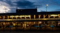 Vaclav Havel Airport Prague at twilight Royalty Free Stock Photo