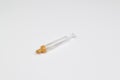 Vacutainer on white background