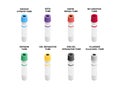 Vacutainers various types set in isometric design isolated on white background. Blood collection tubes icon set in flat